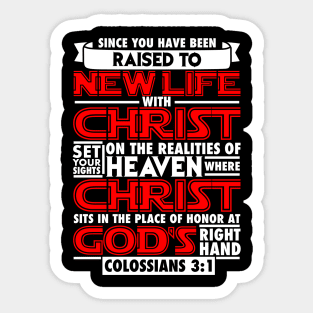 Colossians 3:1 Sticker